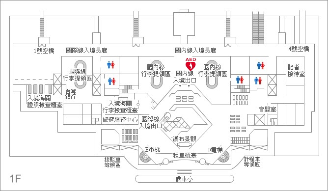 花蓮航空站一樓平面圖